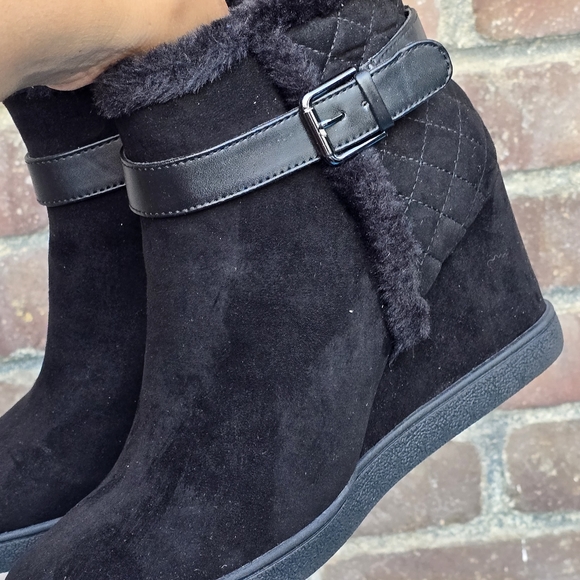 Unisa Wedges Suede Booties Boots Sz 8.5 - Picture 12 of 12